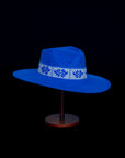 Resilience | Electric Blue Western Alpaca Wool Hat