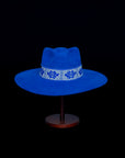Resilience | Electric Blue Western Alpaca Wool Hat