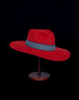 Protection | Red Western Alpaca Wool Hat
