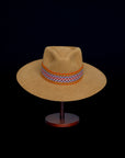 Happiness | Beige Western Alpaca Wool Hat
