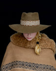 Surrender | Chestnut Western Alpaca Wool Hat