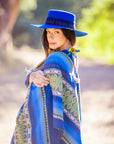 Wisdom | Electric Blue Spanish Alpaca Wool Hat