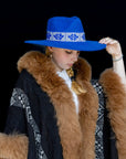 Resilience | Electric Blue Western Alpaca Wool Hat