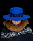 Wisdom | Electric Blue Spanish Alpaca Wool Hat