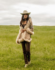 Sacred Balance | Espresso Baby Alpaca Fur Wrap 021