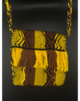 Yellow + Brown Huni Kuin Sling Purse