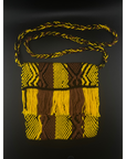 Yellow + Brown Huni Kuin Sling Purse