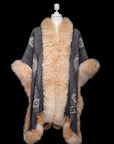 Guardian of Renewal | Grey Baby Alpaca Fur Cape 905