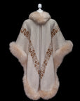 Chakana Blessing | Cream Baby Alpaca Fur Cape 927