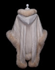 Reflecting Beauty | Baby Alpaca Fur Cape with Hood | 925H