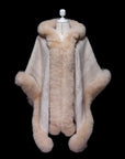 Reflecting Beauty | Baby Alpaca Fur Cape with Hood | 925H
