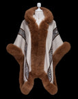Sacred Waters | Baby Alpaca Fur Cape with Hood | 947H