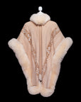 Majesty of the Andes | Fawn Baby Alpaca Fur Cape 949