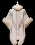Sacred Alignment | Cream Signature Alpaca Fur Cape 978