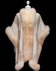 Sacred Alignment | Cream Signature Alpaca Fur Cape 978