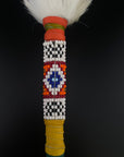 Cocoa Shipibo Beaded Shaker
