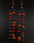 Curica Beaded Vine Huni Kuin Earrings