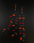 Curica Beaded Vine Huni Kuin Earrings