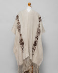 Sacred Spirit | Cream Baby Alpaca Fringe Cape 022