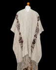 Sacred Spirit | Cream Baby Alpaca Fringe Cape 022