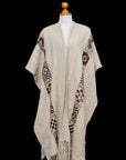 Sacred Spirit | Cream Baby Alpaca Fringe Cape 022