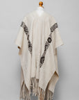 Guardian's Blessing | Cream Baby Alpaca Fringe Cape 023