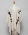 Guardian's Blessing | Cream Baby Alpaca Fringe Cape 023
