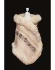 Universal Harmony | Cream Baby Alpaca Fur Wrap 017