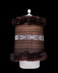 Sacred Balance | Espresso Baby Alpaca Fur Wrap 021