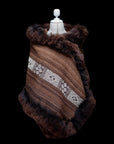 Sacred Balance | Espresso Baby Alpaca Fur Wrap 021