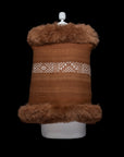 Tawa Qocha Blessing | Brown Alpaca Fur Wrap 044