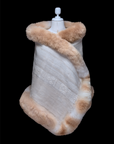 Lagoon Purification | Cream Alpaca Fur Wrap 039