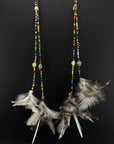 Rainbow Duet Huni Kuin Feather Earring