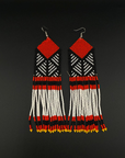 Red Diamond Fulni-ô Shield Earring