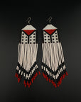 White Fulni-ô Shield Earring