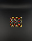 Red and Gold Beaded Yawanawa Cuff