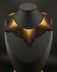 Brown Huni Kuin Beaded Necklace