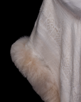 Reflecting Beauty | Baby Alpaca Fur Cape with Hood | 925H