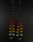 Sunset Beaded Vine Huni Kuin Earrings