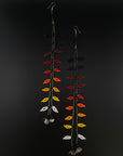 Sunset Beaded Vine Huni Kuin Earrings