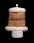 Earth Offering | Tan Baby Alpaca Fur Wrap 003