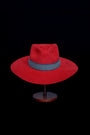 Protection | Red Western Alpaca Wool Hat