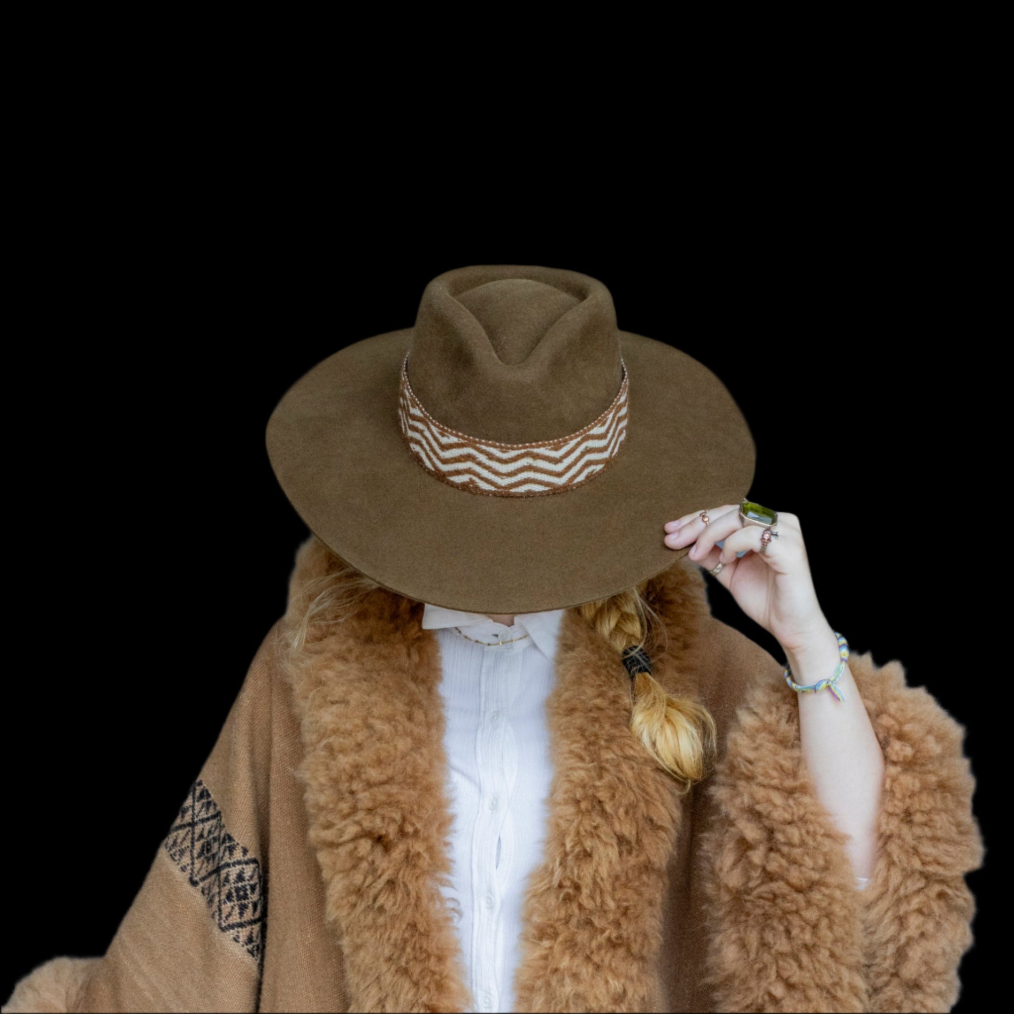 Surrender | Chestnut Western Alpaca Wool Hat