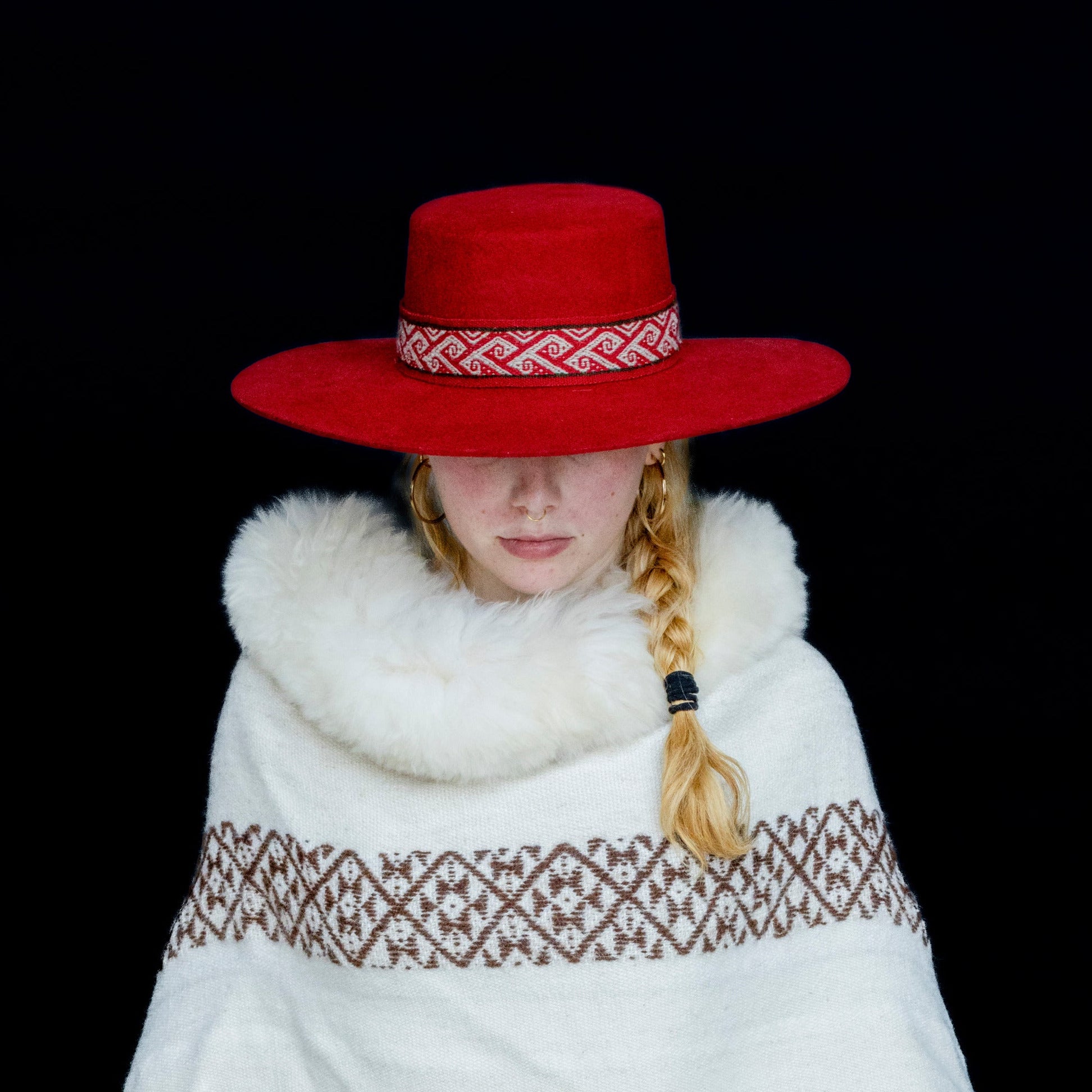 Balance | Red Spanish Alpaca Wool Hat