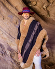 Divine Balance | Black Adult Alpaca Fur Cape 818A
