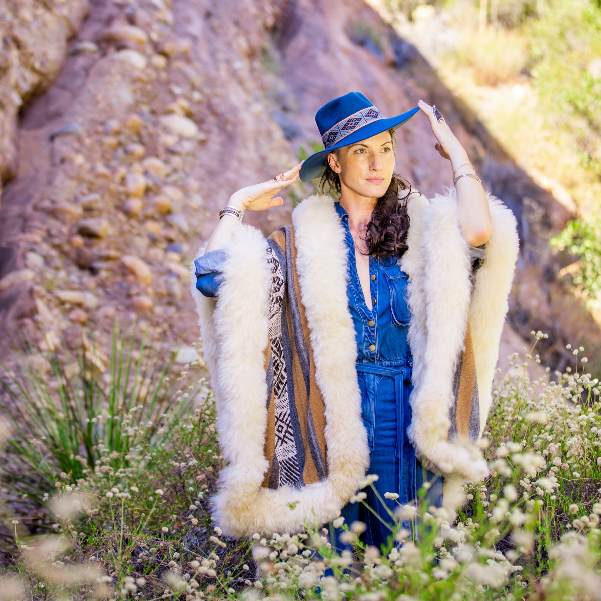 Vitality | Denim Western Alpaca Wool Hat