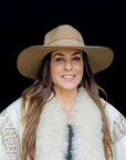 Protection | Beige Western Alpaca Wool Hat