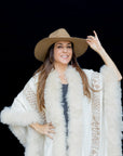 Protection | Beige Western Alpaca Wool Hat