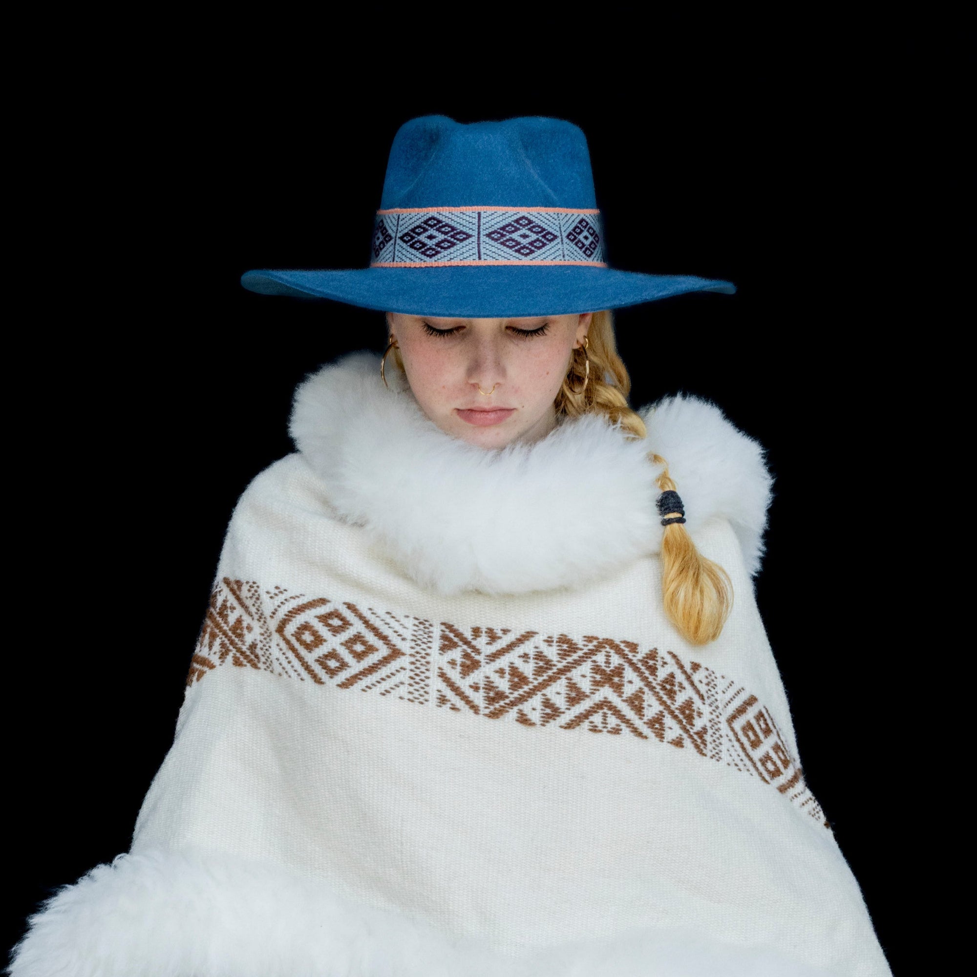 Vitality | Denim Western Alpaca Wool Hat