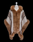 Sacred Waters | Baby Alpaca Fur Cape with Hood | 947H